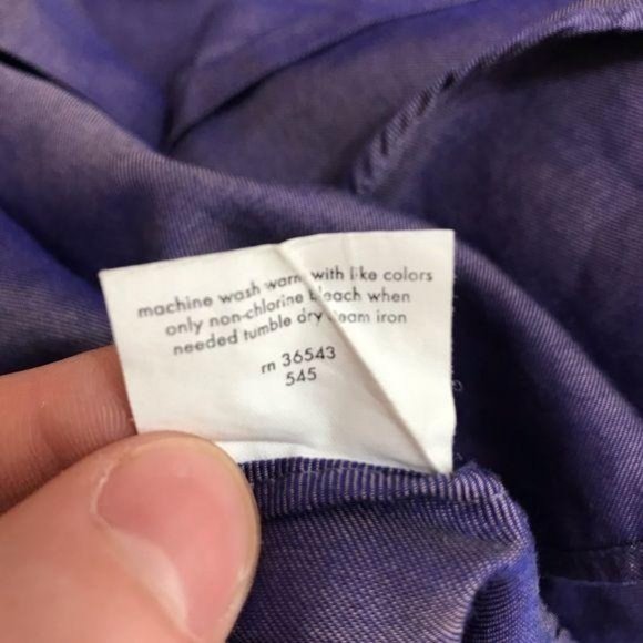 Calvin Klein Mens Purple Button Front Shirt - Picture 9 of 11